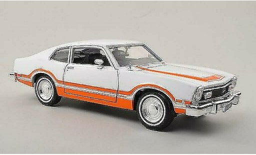 Ford Maverick Grabber 1/24 Motormax weiss/orange 1974 modellautos