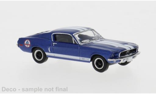 Ford Mustang 1/87 Brekina blau/weiss 1968 Shelby 1:87 modellautos