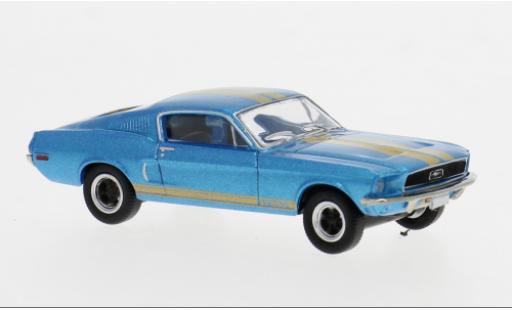 Ford Mustang 1/87 Brekina GT 350 Fastback blau/schwarz 1968 1:87 modellautos