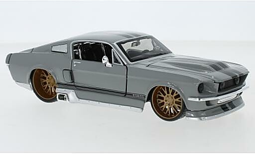 Modellautos Ford Mustang GT Tuning grau/schwarz 1967 1/24 Maisto