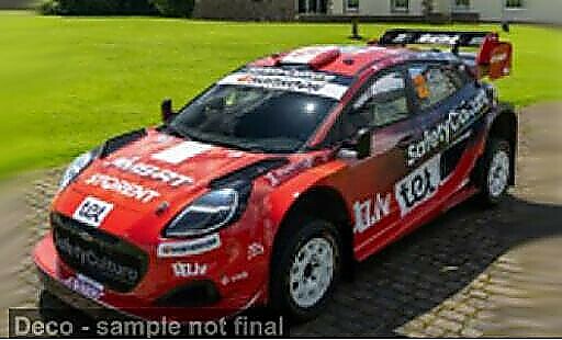 Modellautos Ford Puma Rally 1 Hyprid Rally Estonia 2025 #22 M.Sesks/R.Francis 1/18 Solido