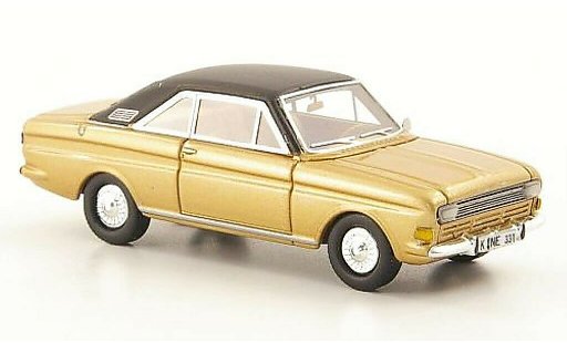 Ford Taunus 15M 1/87 Neo P6 Coupe gold/schwarz 1968 modellautos