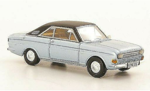Ford Taunus 15M 1/87 Neo P6 Coupe graublau/schwarz 1968 modellautos