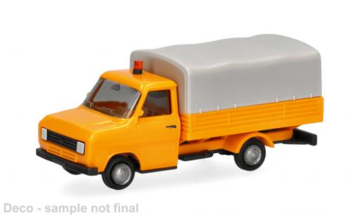 Modellautos Ford Transit orange/beige 1/87 Herpa