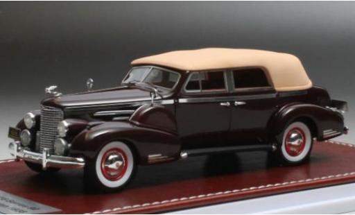 Modellautos Cadillac V16 1/43 GIM   Great Iconic Models Series 90 Cabrio Sedan rot 1938 Verdeck fermé Cadillac V16 1/43 GIM   Great Iconic Models Series 90 Cabrio Sedan rot 1938 Verdeck fermé modellautos