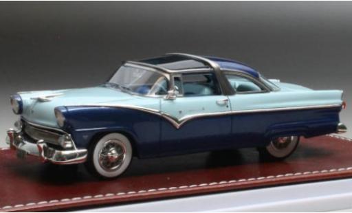 Ford Fairlane 1/43 GIM   Great Iconic Models GIM - Great Iconic Models Crown Victoria mettalic bleu foncé/bleu clair 1955 modellautos