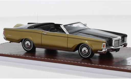 Modellautos Lincoln Mark 1/43 GIM   Great Iconic Models III Cabrio schwarz/gold 1971 Lincoln Mark 1/43 GIM   Great Iconic Models III Cabrio schwarz/gold 1971 modellautos