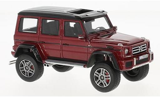 Mercedes Classe G 1/43 GLM G550 4x4 mettalic rot/schwarz 2016 modellautos