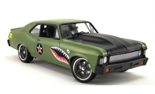 Chevrolet Nova 1/18 GMP Street Fighter oliv/Dekor Warhawk 1970 modellautos