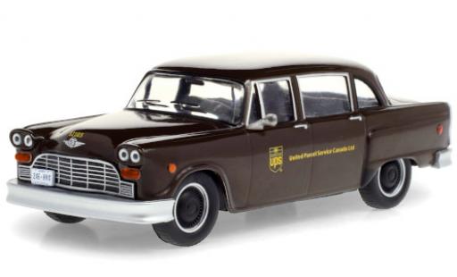 Checker Taxi 1/43 Greenlight cab Parcel Delicery UPS - United Parcel Service Canada Ltd. 1975 modellautos
