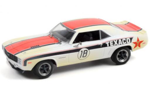Modellautos Chevrolet Camaro 1/43 Greenlight RS No.18 Texaco 1969 avec Einsatzspuren Chevrolet Camaro 1/43 Greenlight RS No.18 Texaco 1969 avec Einsatzspuren modellautos