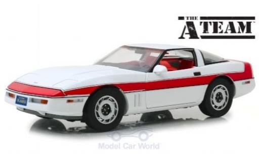 Modellautos Chevrolet Corvette 1/18 Greenlight C4 weiss/rot The A-Team 1984 Chevrolet Corvette 1/18 Greenlight C4 weiss/rot The A-Team 1984 modellautos