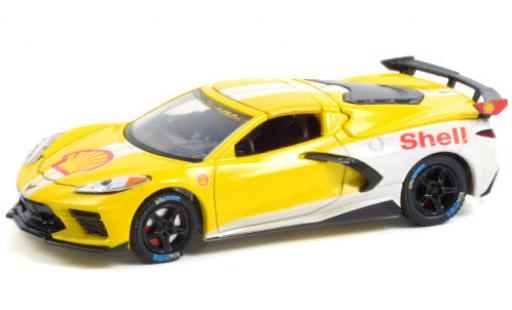 Modellautos Chevrolet Corvette 1/64 Greenlight Stingray (C8) gelb/weiss S 2021 Chevrolet Corvette 1/64 Greenlight Stingray (C8) gelb/weiss S 2021 modellautos