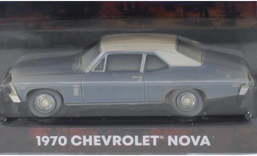 Modellautos Chevrolet Nova 1/64 Greenlight mettalic blau/matt-weiss Beverly Hills Cop 1970 Chevrolet Nova 1/64 Greenlight mettalic blau/matt-weiss Beverly Hills Cop 1970 modellautos