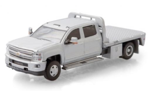 Modellautos Chevrolet Silverado 1/64 Greenlight 3500 HD Flat Bed grau 2015 Chevrolet Silverado 1/64 Greenlight 3500 HD Flat Bed grau 2015 modellautos