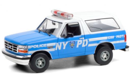 Modellautos Ford Bronco 1/18 Greenlight NYPD - New York City Police Department 1992 Ford Bronco 1/18 Greenlight NYPD - New York City Police Department 1992 modellautos
