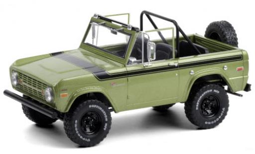 Ford Bronco 1/18 Greenlight Sport mettalic grün/schwarz 1969 modellautos