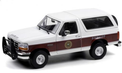 Ford Bronco 1/18 Greenlight XLT Absaroka County Sheriff 1994 modellautos