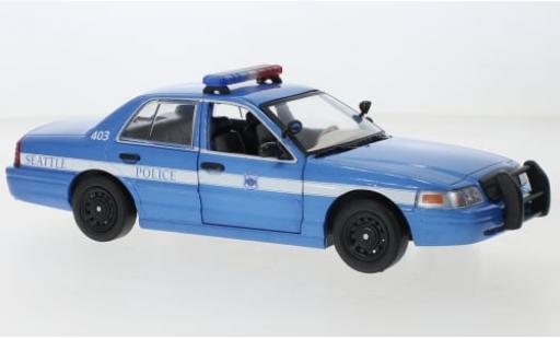 Ford Crown 1/24 Greenlight Victoria Police Interceptor Seattle Police 2001 1:24 modellautos