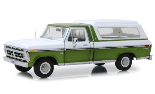 Ford F-1 1/18 Greenlight 00 mettalic grün/weiss 1976 avec détachable Ladeabdeckung modellautos