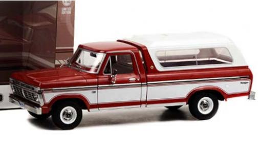 Ford F-1 1/18 Greenlight 00 Pick Up rot/weiss 1975 mit abnehmbarem HardTop modellautos
