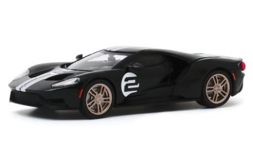 Ford GT 1/43 Greenlight 66 Heritage Edition schwarz/silber 2017 1:43 modellautos