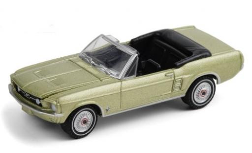 Modellautos Ford Mustang 1/64 Greenlight Cabrio Sports Sprint mettalic grün 1967 Ford Mustang 1/64 Greenlight Cabrio Sports Sprint mettalic grün 1967 modellautos