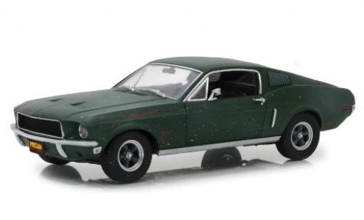Modellautos Ford Mustang 1/18 Greenlight GT Fastback mettalic grün Bullitt 1968 unrestauriert mit Stickerbogen Ford Mustang 1/18 Greenlight GT Fastback mettalic grün Bullitt 1968 unrestauriert mit Stickerbogen modellautos