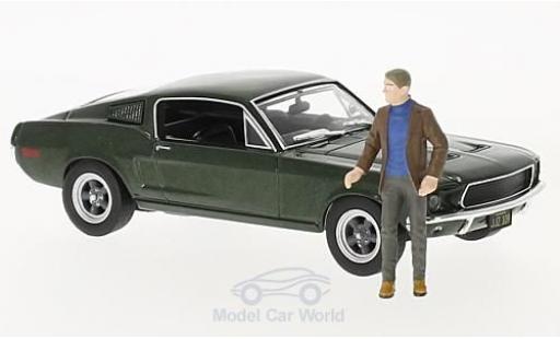 Modellautos Ford Mustang 1/43 Greenlight GT mettalic grün Bullitt 1968 mit Figur Steve McQueen Ford Mustang 1/43 Greenlight GT mettalic grün Bullitt 1968 mit Figur Steve McQueen modellautos