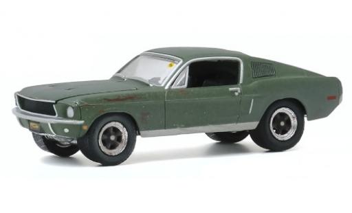 Modellautos Ford Mustang 1/64 Greenlight GT mettalic grün 1968 avec Witterungsspuren Ford Mustang 1/64 Greenlight GT mettalic grün 1968 avec Witterungsspuren modellautos