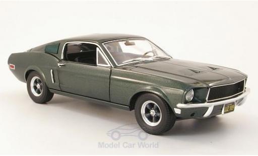 Modellautos Ford Mustang 1/18 Greenlight GT mettalic grün Bullitt 1968 Ford Mustang 1/18 Greenlight GT mettalic grün Bullitt 1968 modellautos
