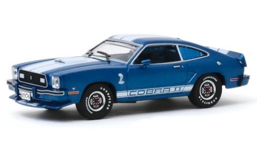 Modellautos Ford Mustang 1/43 Greenlight II Cobra II mettalic blau/weiss 1976 Ford Mustang 1/43 Greenlight II Cobra II mettalic blau/weiss 1976 modellautos