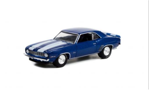 Modellautos Chevrolet Camaro 1/64 Greenlight Z28 metallise blau/weiss 1969 Chevrolet Camaro 1/64 Greenlight Z28 metallise blau/weiss 1969 modellautos