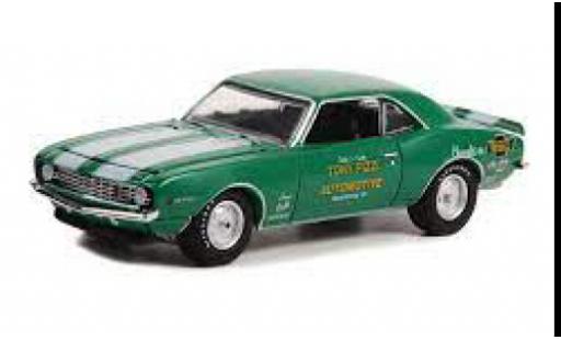 Modellautos Chevrolet Camaro 1/64 Greenlight Z28 metallise grün/weiss 1969 Chevrolet Camaro 1/64 Greenlight Z28 metallise grün/weiss 1969 modellautos