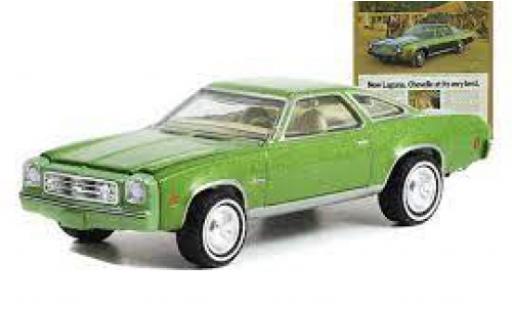 Modellautos Chevrolet Chevelle 1/64 Greenlight Laguna Collonade Hardtop Coupe metallise vert 1973 Chevrolet Chevelle 1/64 Greenlight Laguna Collonade Hardtop Coupe metallise vert 1973 modellautos