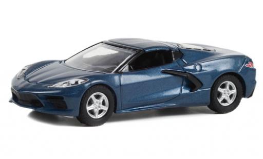 Modellautos Chevrolet Corvette 1/64 Greenlight (C8) Stingray 1LT metallise blau 2020 Chevrolet Corvette 1/64 Greenlight (C8) Stingray 1LT metallise blau 2020 modellautos