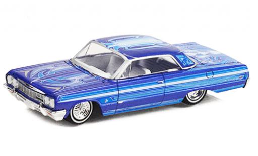 Modellautos Chevrolet Impala 1/64 Greenlight Lowrider blau 1964 Chevrolet Impala 1/64 Greenlight Lowrider blau 1964 modellautos