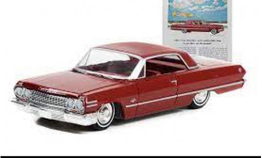 Modellautos Chevrolet Impala 1/64 Greenlight Sport Coupe rouge foncé 1963 Chevrolet Impala 1/64 Greenlight Sport Coupe rouge foncé 1963 modellautos