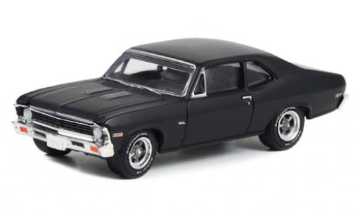 Modellautos Chevrolet Nova 1/64 Greenlight matt-schwarz 1969 Chevrolet Nova 1/64 Greenlight matt-schwarz 1969 modellautos