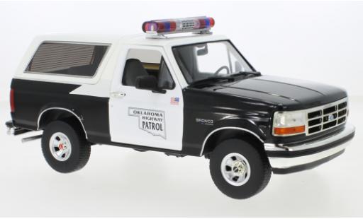Ford Bronco 1/18 Greenlight Oklahoma Highway Patrol 1996 modellautos