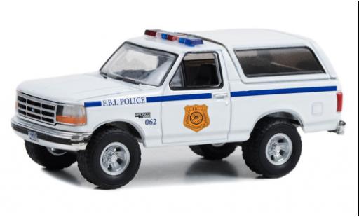 Modellautos Ford Bronco 1/64 Greenlight XL FBI Police 1996 Ford Bronco 1/64 Greenlight XL FBI Police 1996 modellautos