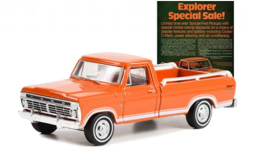 Modellautos Ford F-1 1/64 Greenlight 00 Explorer orange 1973 Ford F-1 1/64 Greenlight 00 Explorer orange 1973 modellautos