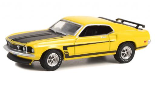 Modellautos Ford Mustang 1/64 Greenlight Boss 302 jaune/noire 1969 Ford Mustang 1/64 Greenlight Boss 302 jaune/noire 1969 modellautos