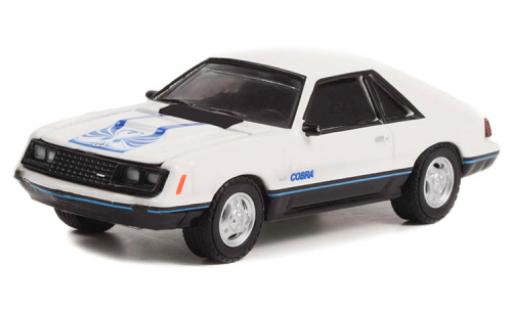 Modellautos Ford Mustang 1/64 Greenlight Cobra blanche/Décorer 1979 Ford Mustang 1/64 Greenlight Cobra blanche/Décorer 1979 modellautos