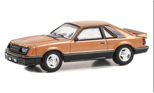 Modellautos Ford Mustang 1/64 Greenlight Cobra metallise beige 1980 Ford Mustang 1/64 Greenlight Cobra metallise beige 1980 modellautos