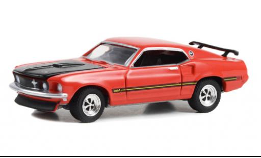 Modellautos Ford Mustang 1/64 Greenlight Custom Fastback rot/schwarz 1969 Ford Mustang 1/64 Greenlight Custom Fastback rot/schwarz 1969 modellautos