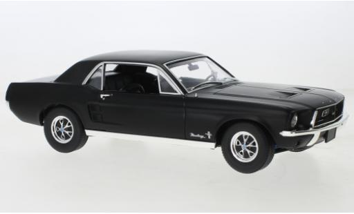 Modellautos Ford Mustang 1/64 Greenlight matte noir 1968 Ford Mustang 1/64 Greenlight matte noir 1968 modellautos