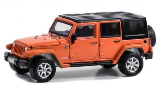 Modellautos Jeep Wrangler 1/64 Greenlight Unlimited orange/noire Cold Pursuit 2010 Jeep Wrangler 1/64 Greenlight Unlimited orange/noire Cold Pursuit 2010 modellautos