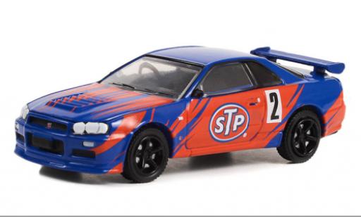 Modellautos Nissan Skyline 1/64 Greenlight GT-R (R34) STP 2002 Nissan Skyline 1/64 Greenlight GT-R (R34) STP 2002 modellautos