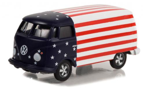 Modellautos Volkswagen T1 1/64 Greenlight fourgon bleu foncé 1964 Volkswagen T1 1/64 Greenlight fourgon bleu foncé 1964 modellautos